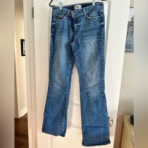 Paige mid rise boot cut jeans. Size 30. Medium wash.